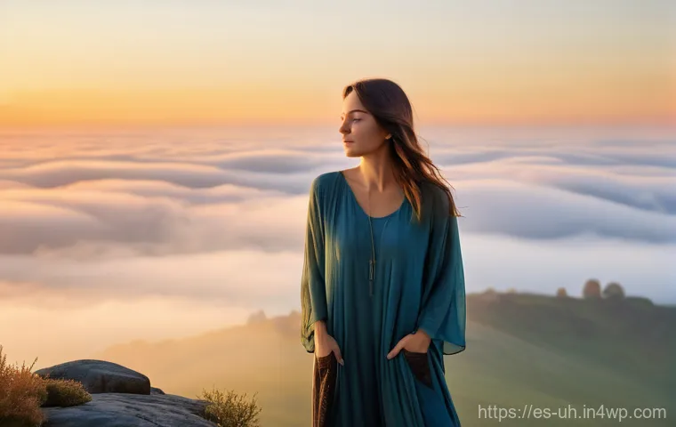 과거 자아 화해를 위한 종합 가이드 - Image Prompt 1: Releasing the Echoes of the Past**