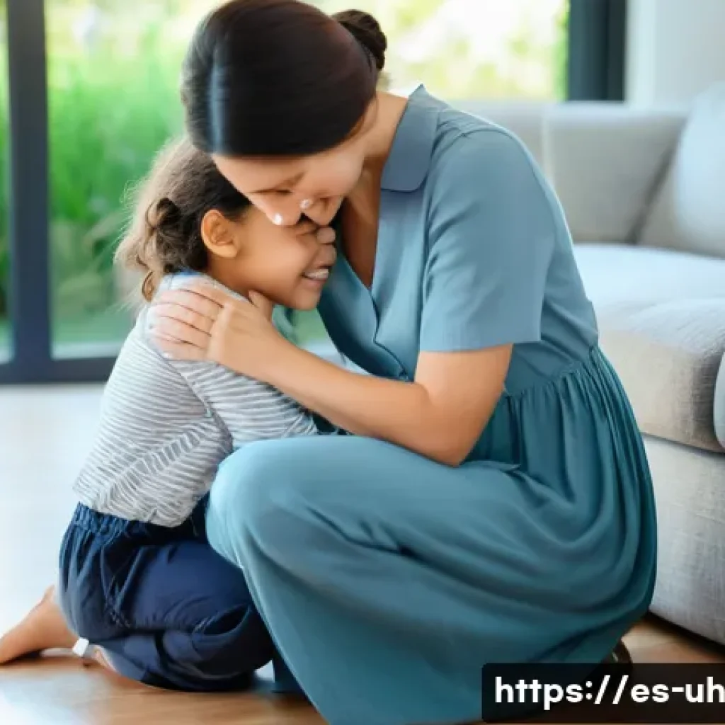 상처를 치유하는 과거 자아 화해 방법 - **Prompt:** A compassionate adult woman, approximately 30-35 years old, with a kind and understandin...