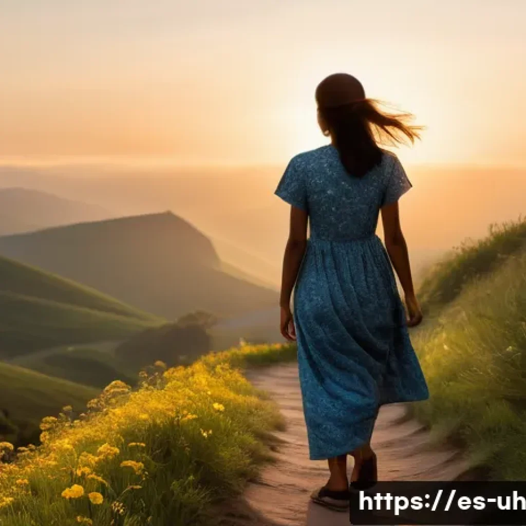 과거 자아 화해의 중요성과 이점 - **Prompt:** A diverse individual, dressed in casual, comfortable clothing (such as a t-shirt and jea...